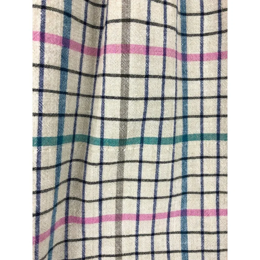 Salty Dog by Gant Plaid Short Sleeve Button Up Shirt Men's Size 1X Big - Picture 7 of 9